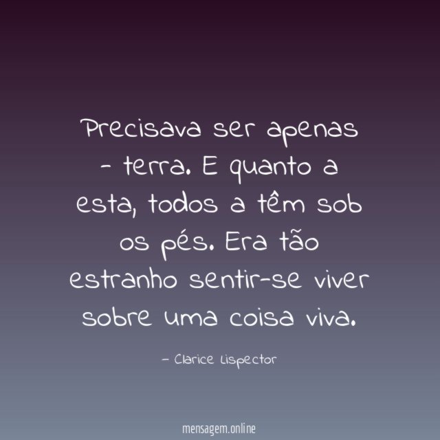 Precisava ser apenas - terra