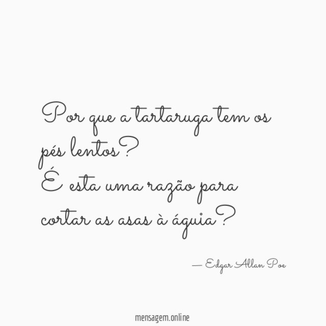 Por que a tartaruga tem os pés lentos