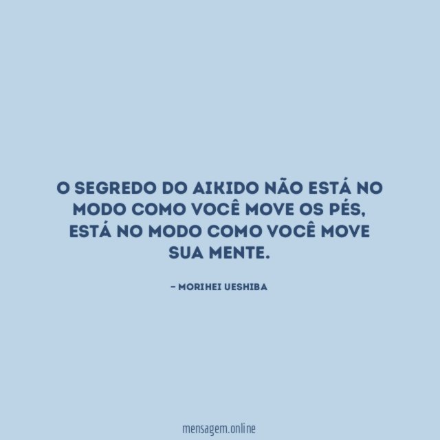 O segredo do Aikido não está no modo