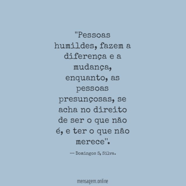 'Pessoas humildes