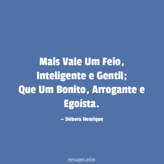 Mais Vale Um Feio