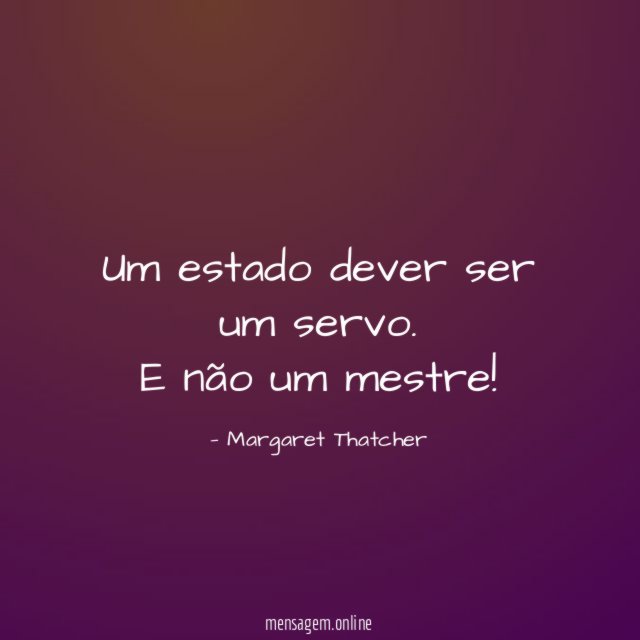 Um estado dever ser um servo