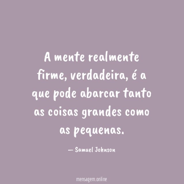 A mente realmente firme