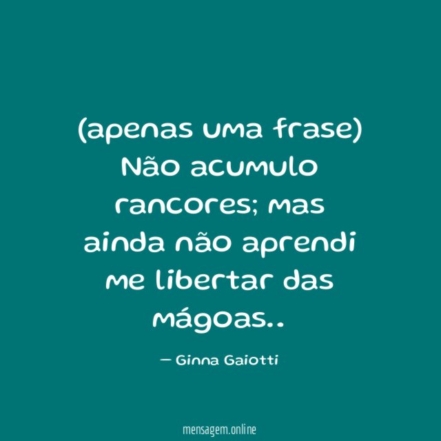 (apenas uma frase)