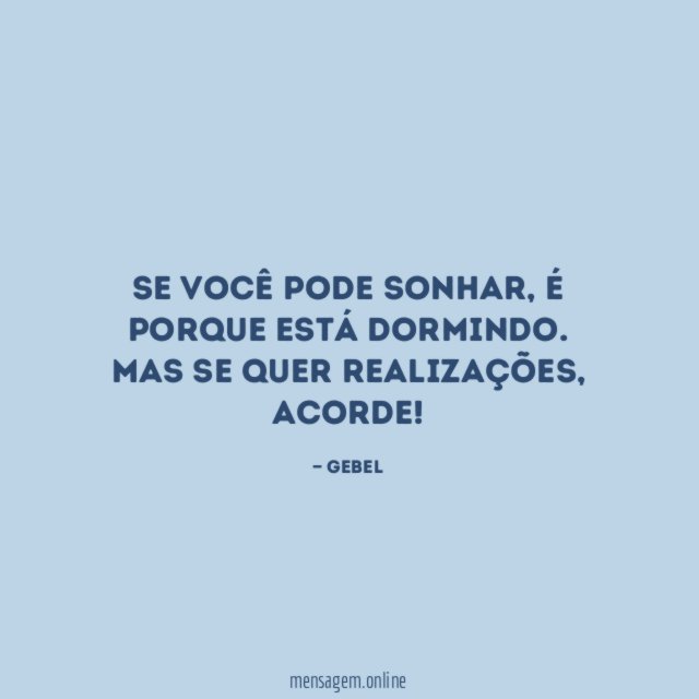 Se você pode sonhar