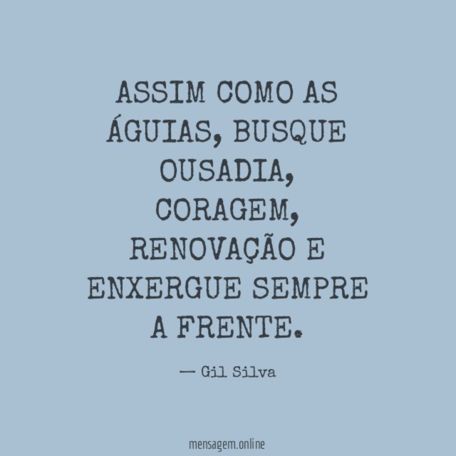 ASSIM COMO AS ÁGUIAS