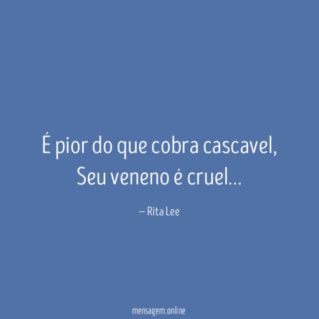 É pior do que cobra cascavel
