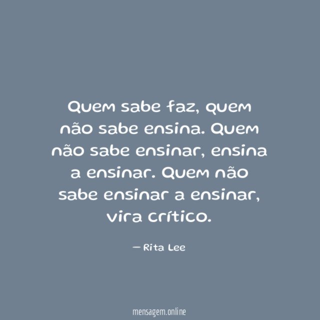 Quem sabe faz