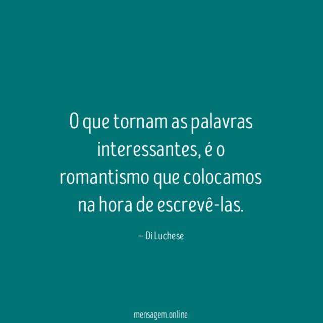 O que tornam as palavras interessantes