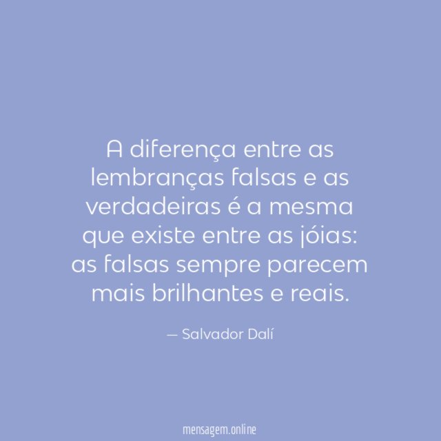 A diferença entre as lembranças falsas e as