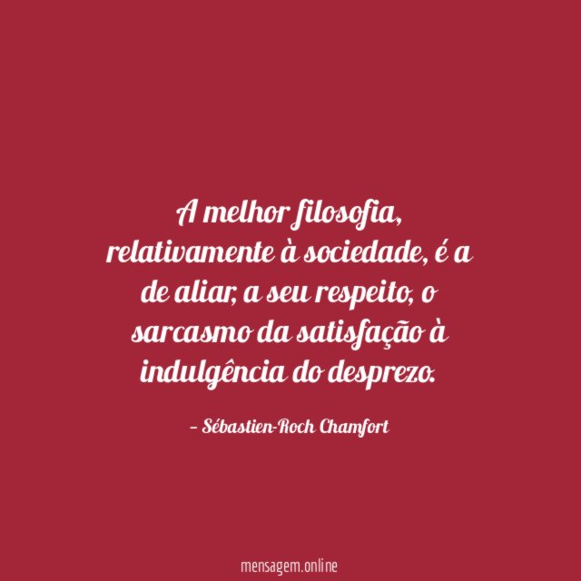A melhor filosofia