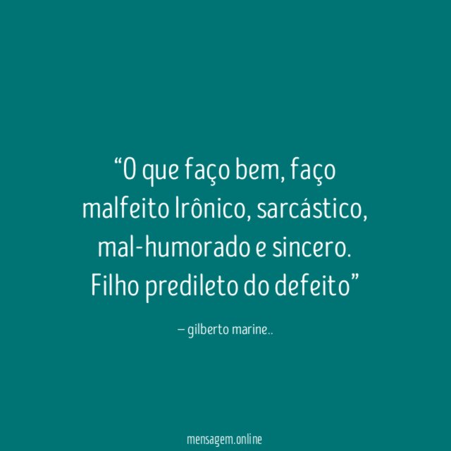 O que faço bem