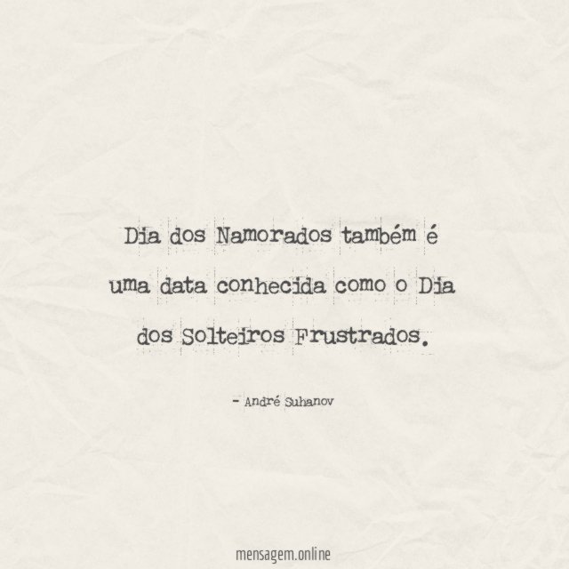 Dia dos Namorados também é uma data conhecida