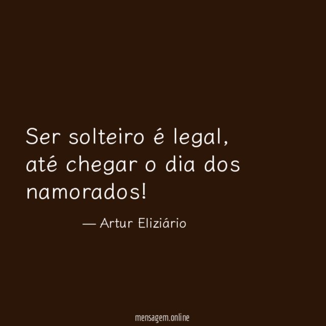 Ser solteiro é legal