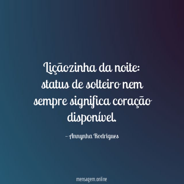 Liçãozinha da noite