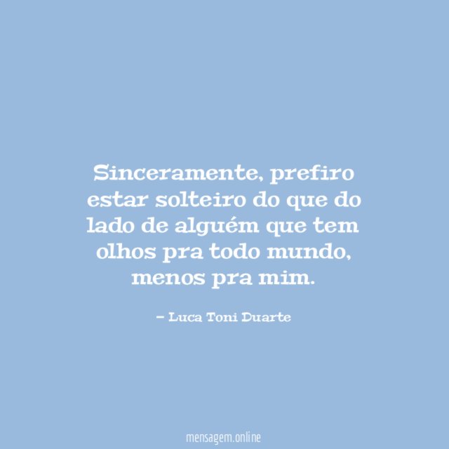Sinceramente