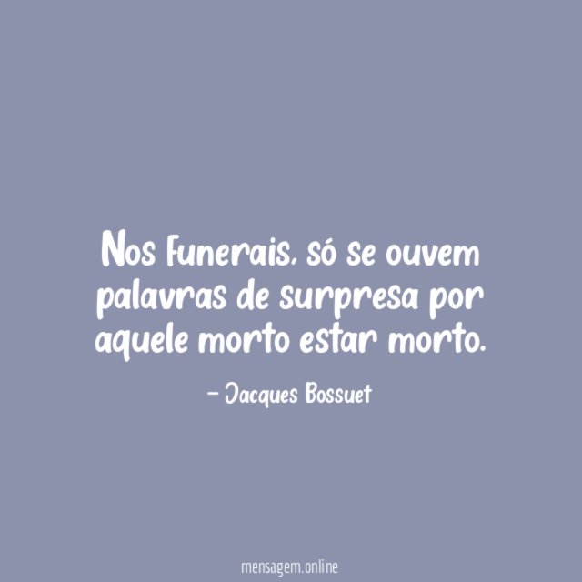 Nos funerais