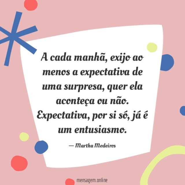 A cada manhã