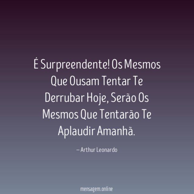 É Surpreendente