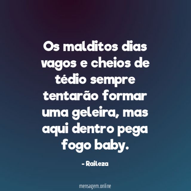 Os malditos dias vagos e cheios de tédio
