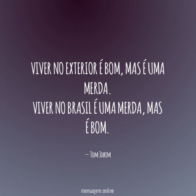 Viver no exterior é bom