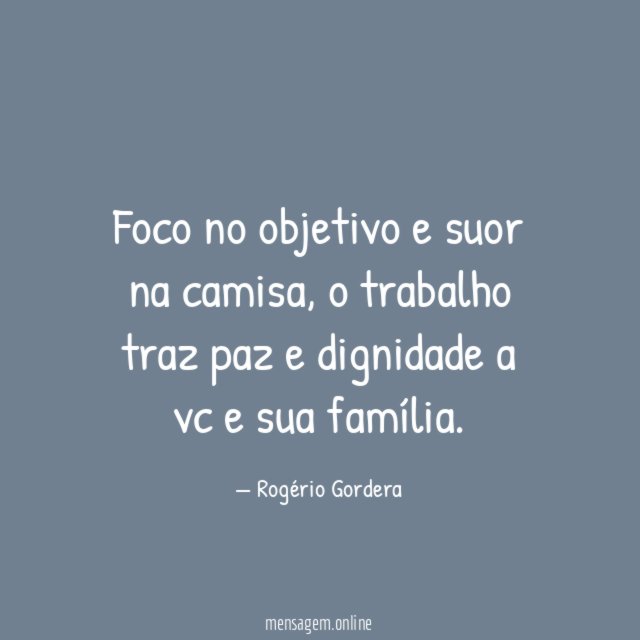 Foco no objetivo e suor na camisa