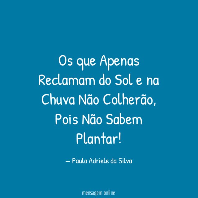 Os que Apenas Reclamam do Sol e na