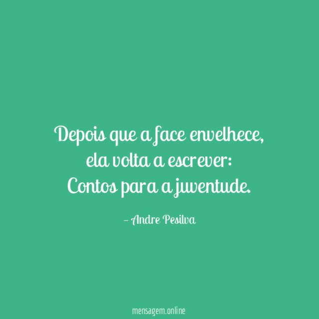 Depois que a face envelhece