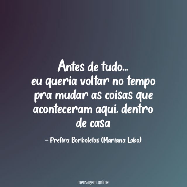 Antes de tudo