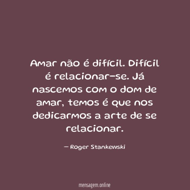 Amar não é difícil