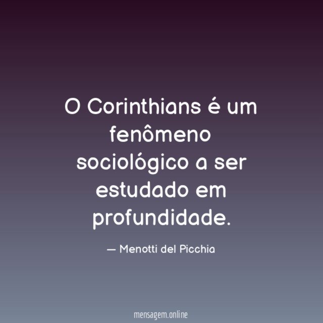 O Corinthians é um fenômeno sociológico a ser estudado em profundidade