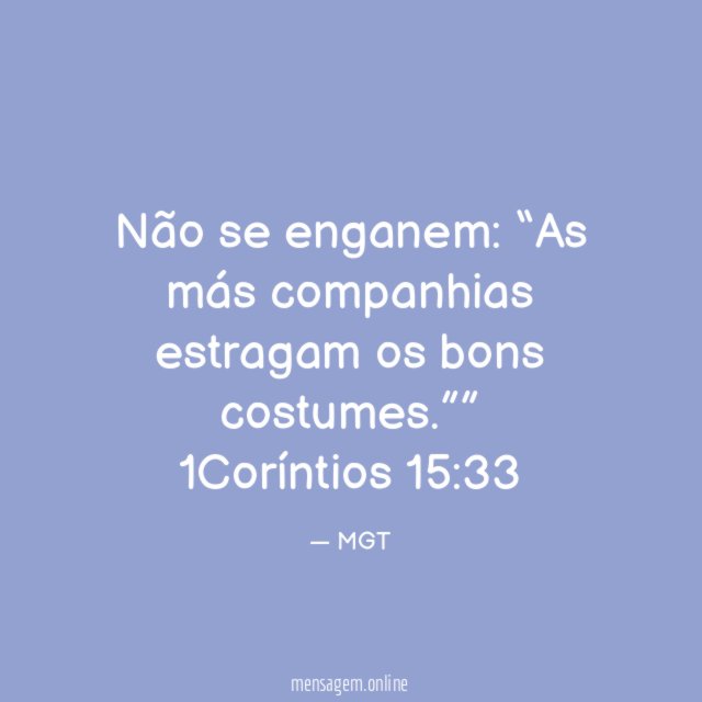 Não se enganem