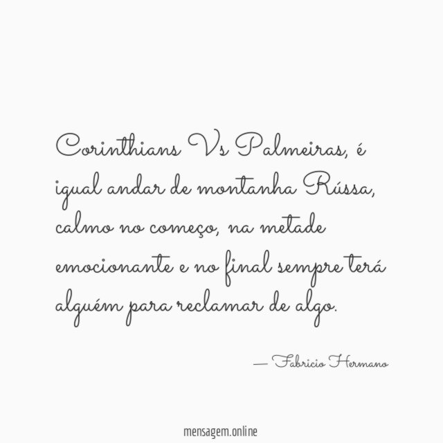 Corinthians Vs Palmeiras