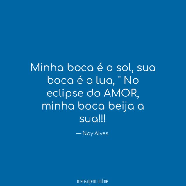 Minha boca é o sol