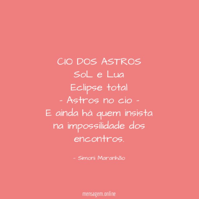 CIO DOS ASTROS