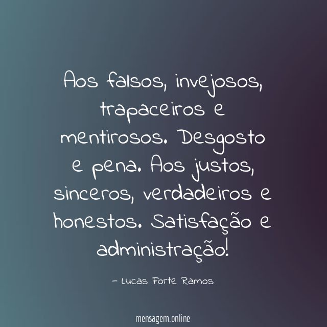 Aos falsos
