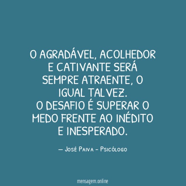 O agradável