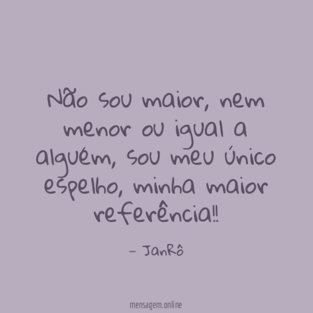 Não sou maior