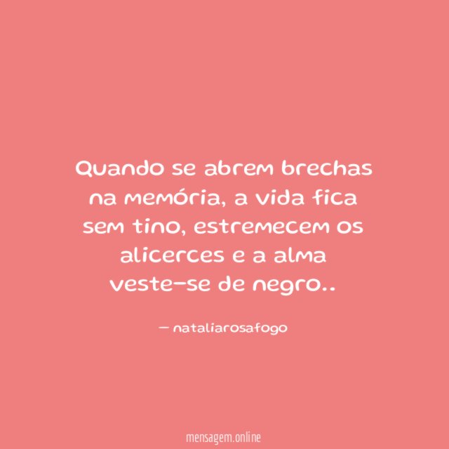 quando se abrem brechas na memória