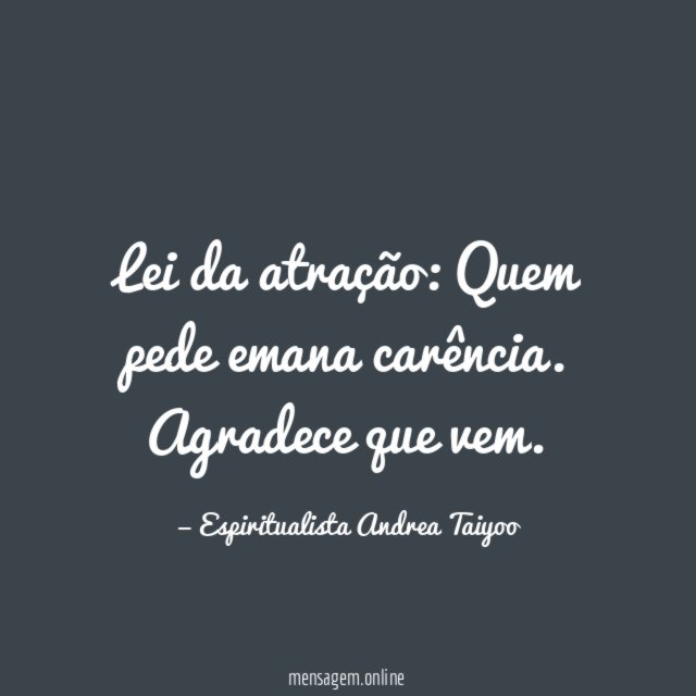 Lei da atração