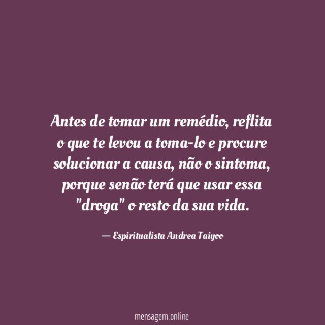 Antes de tomar um remédio