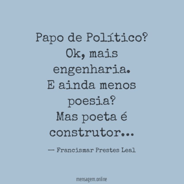 Papo de Político?