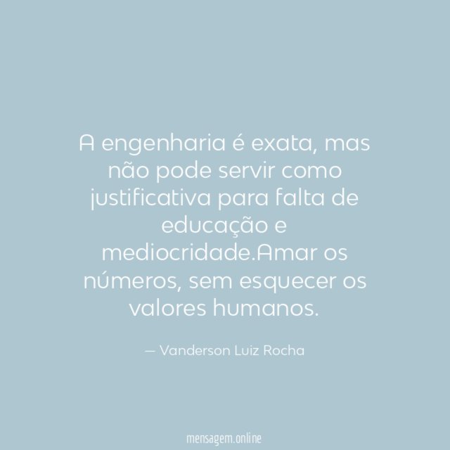 A engenharia é exata