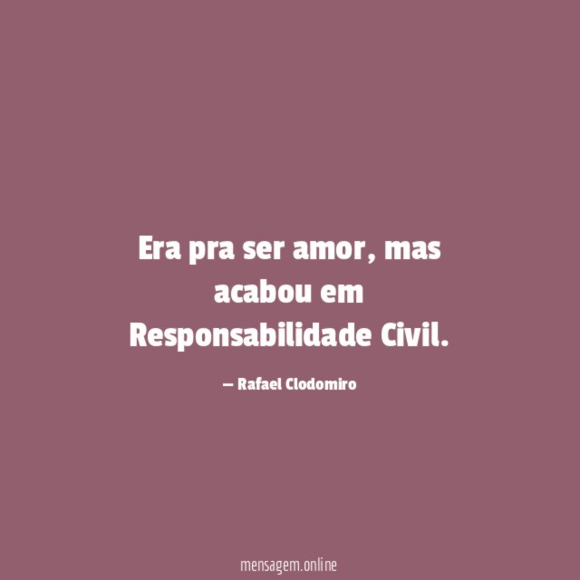 Era pra ser amor