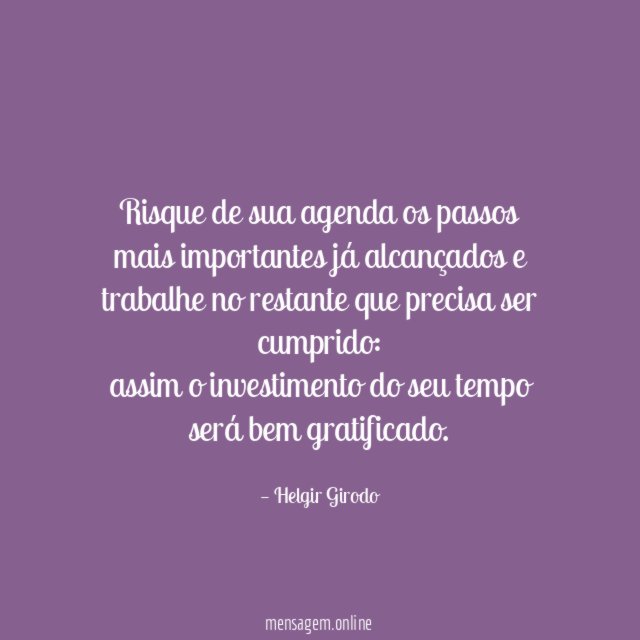 Risque de sua agenda os passos mais importantes