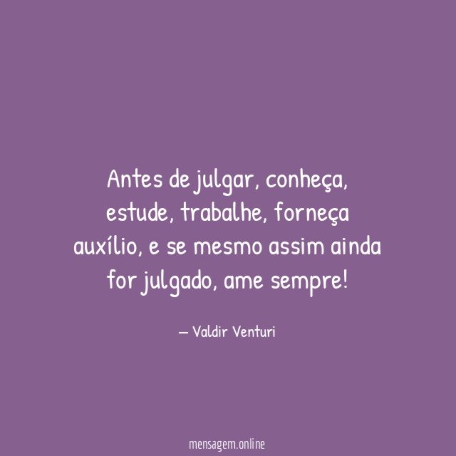 Antes de julgar