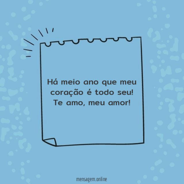 Meio ano com você