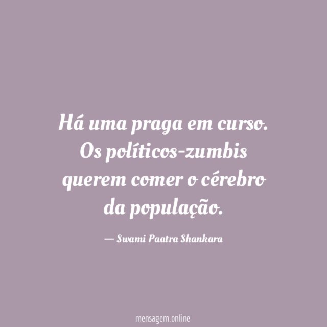 Há uma praga em curso