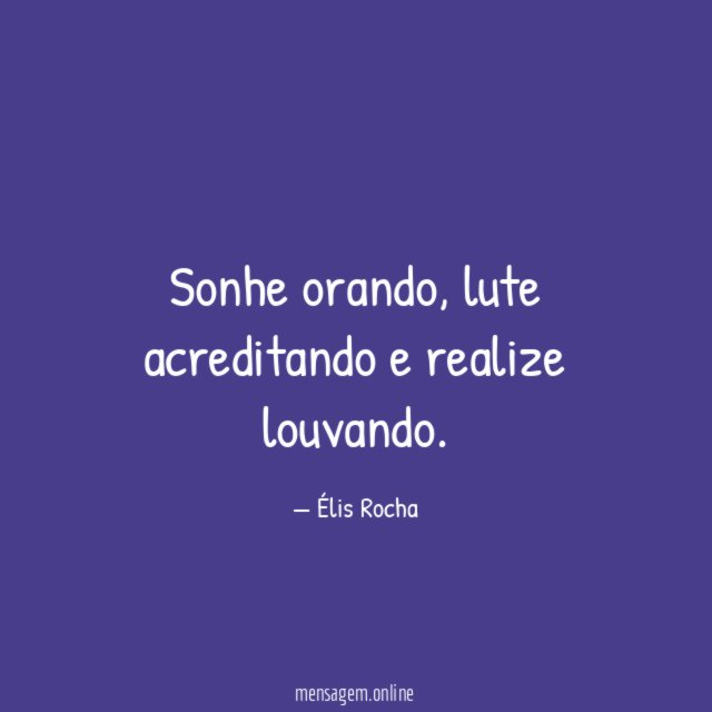 Sonhe orando