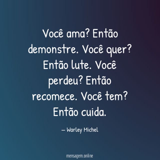 Você ama